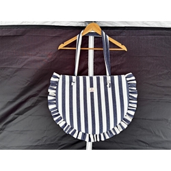 Bolso Artesanal Estilo Marinero - Rayas con Volantes - Imagen 2
