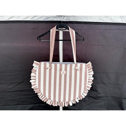Bolso de Hombro con Volantes - Colección Rayas Vintage - Imagen 2