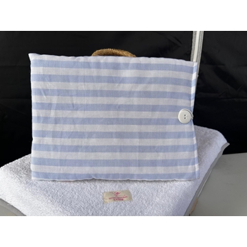 Funda Acolchada para Libros y Ebooks - Rayas Azul Cielo - Imagen 1