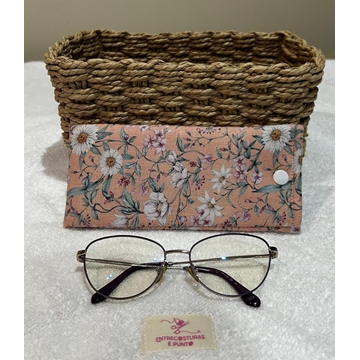 Funda de Gafas Artesanal – Estampado Floral Vintage - Imagen 1