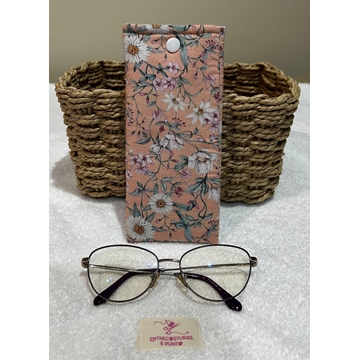 Funda de Gafas Artesanal – Estampado Floral Vintage - Imagen 2