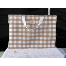 Funda para Portátil - Cuadros Vichy Camel - Imagen 1
