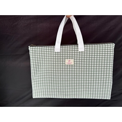 Funda para Portátil - Cuadros Vichy Verde Oliva - Imagen 2