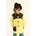 MANDILON VUELTA AL COLE - Mandilón Infantil Batman Amarillo a Cuadros - Imagen 1