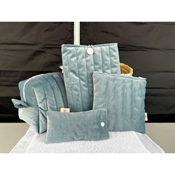 Pack Regalo "Elegancia Azul" – Accesorios de Terciopelo Artesanales - Imagen 1