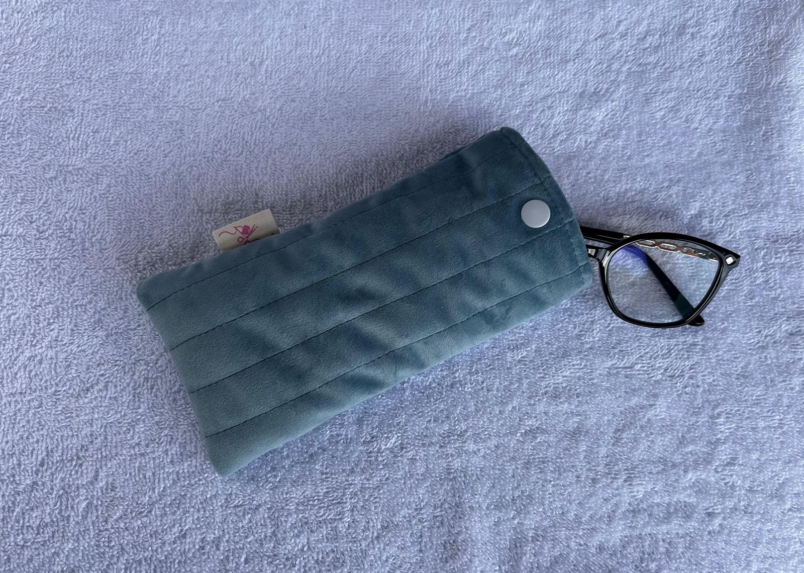 Pack Regalo "Elegancia Azul" – Accesorios de Terciopelo Artesanales - Imagen 4